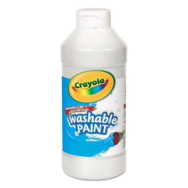 Crayola Washable Paint, White, 16 oz 54-2016-053